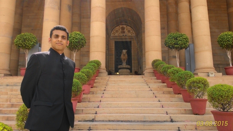 Soorya at the Indian Presidential Palace during official call on the President of India